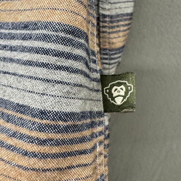 Howler Bros Shirt Mens Medium Coastal Cotton Button Up Long Sleeve Striped - Picture 4 of 9